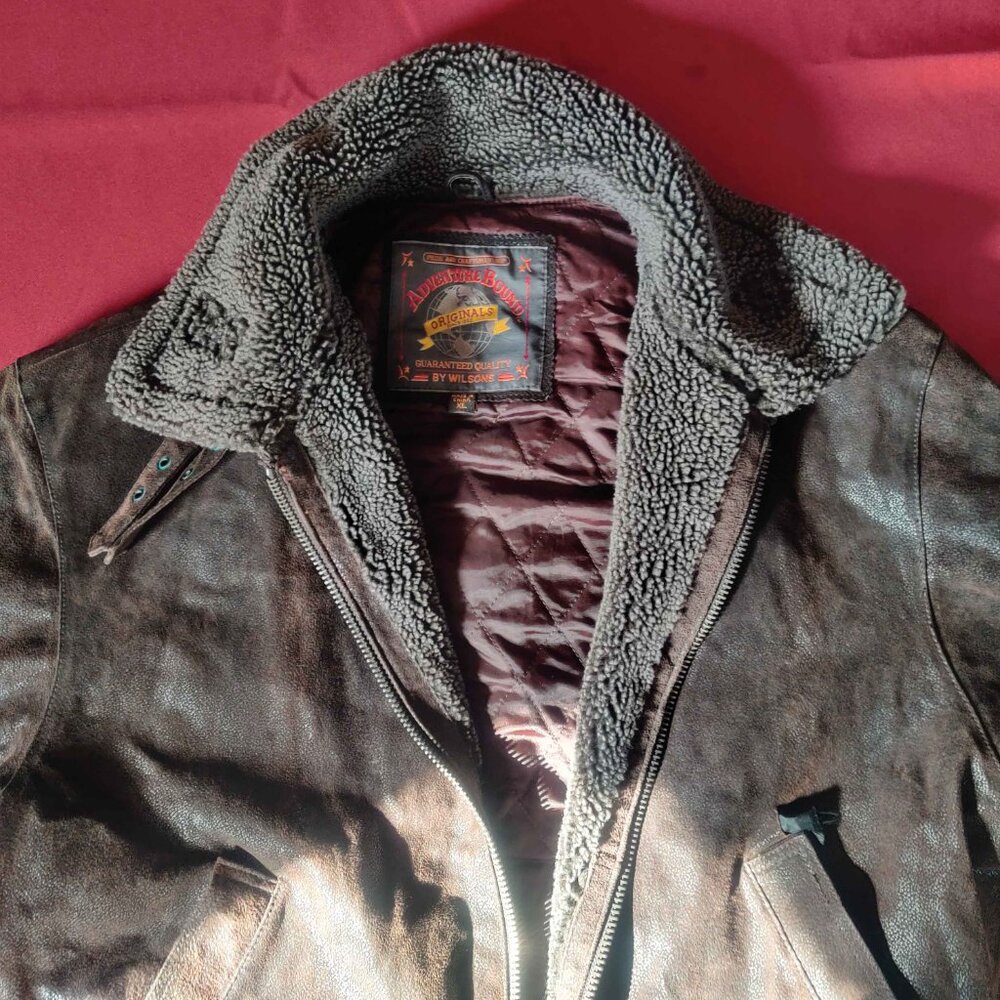 Adventure Bound by Wilsons Genuine Leather Bomber Jacket - Men's XL